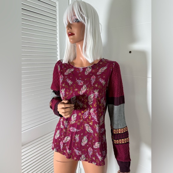 Sundance Tops - Sundance boho floral long sleeve top size large